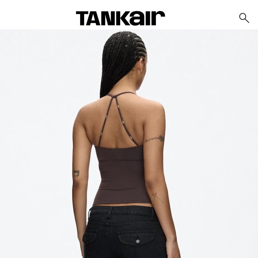 TankAir Brown Service Tank Top
